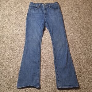 Levis 725 Jeans Womens 31 Boot Cut High Rise Medium Wash Denim Stretch 31x32